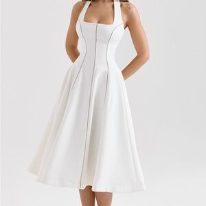 House of CB White Midi Dress